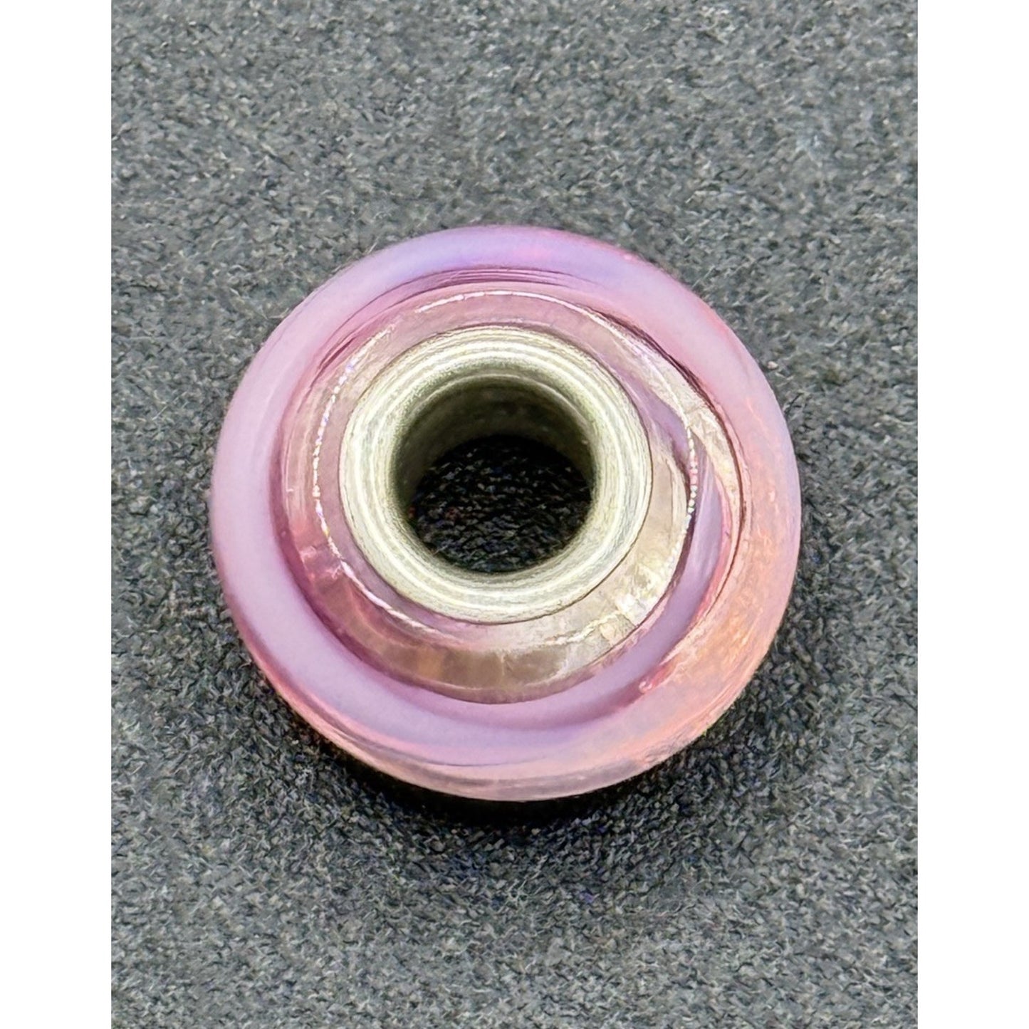 Chamilia Soft Pink Shimmering Ribbon Murano Charm P20