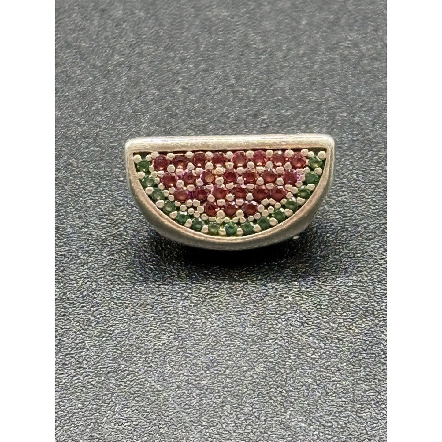 Pandora Sterling Silver Watermelon Cubic Zirconia Charm ALE P6