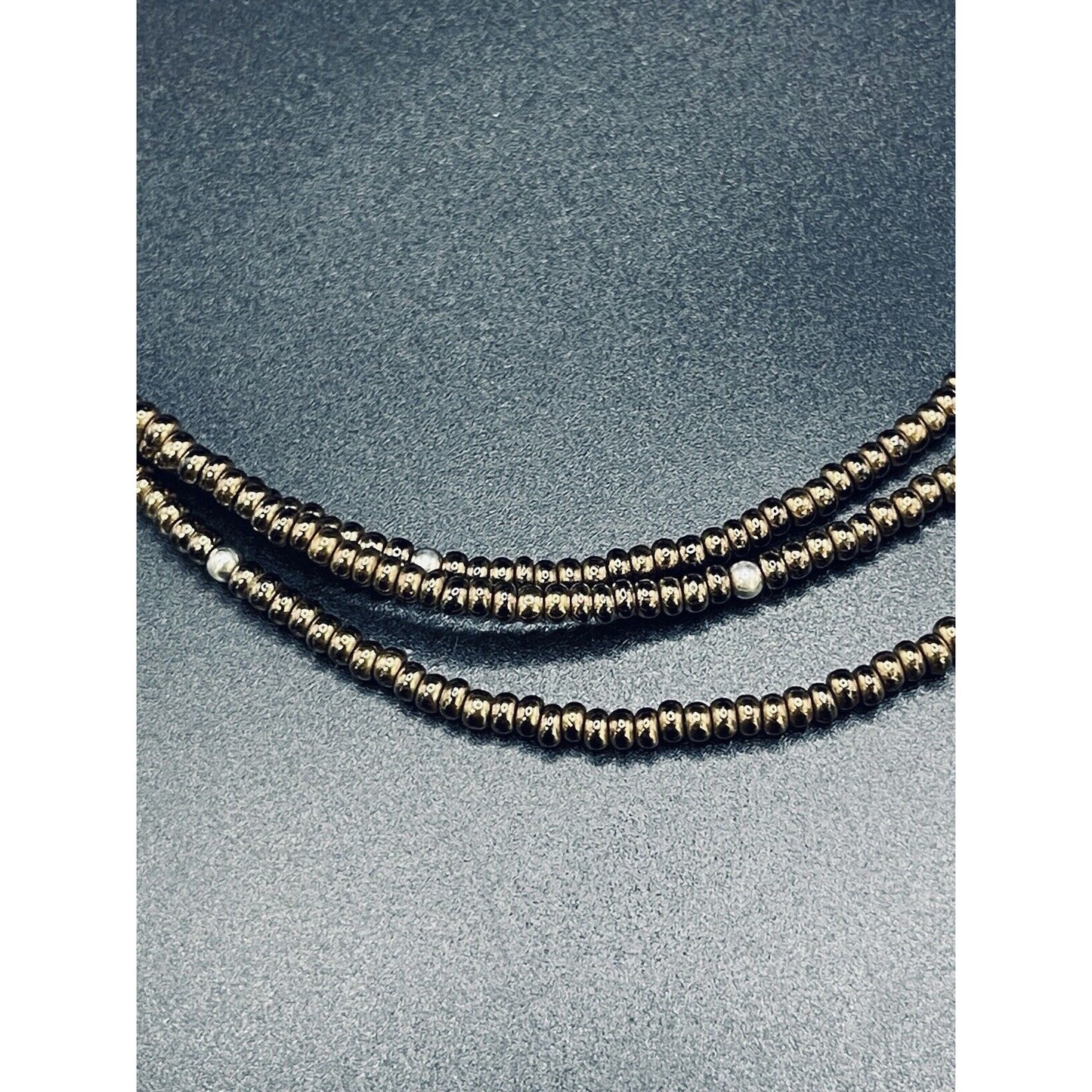 Silpada 18” Copper Brad Triple Strand Necklace 925 Extension L19