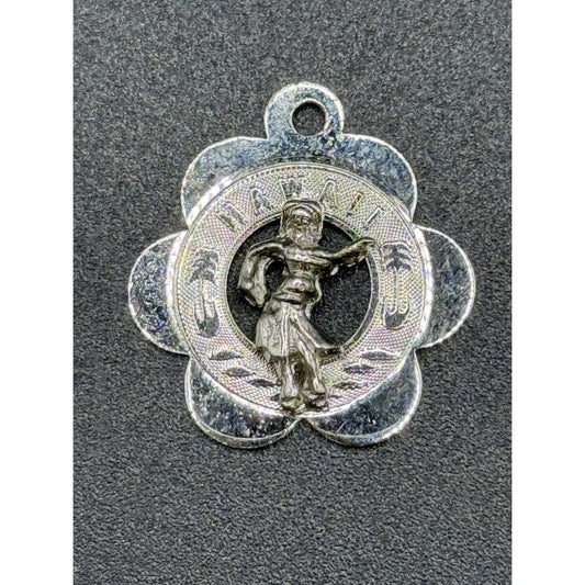 Vintage Sterling Silver Hawaii Charm Hula Dancer 925 P3