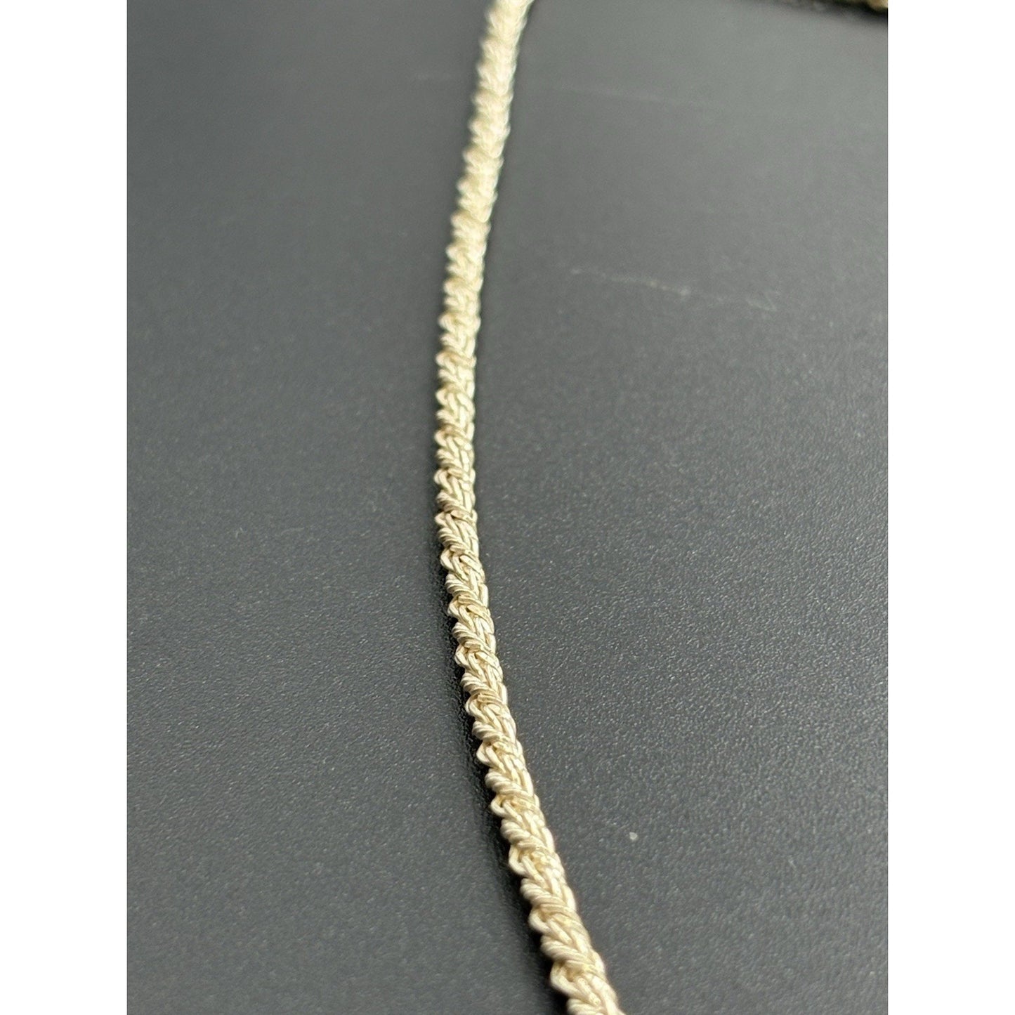 30" Sterling Silver Rope Chain 2.5MM Necklace 12 Grams 925 W18