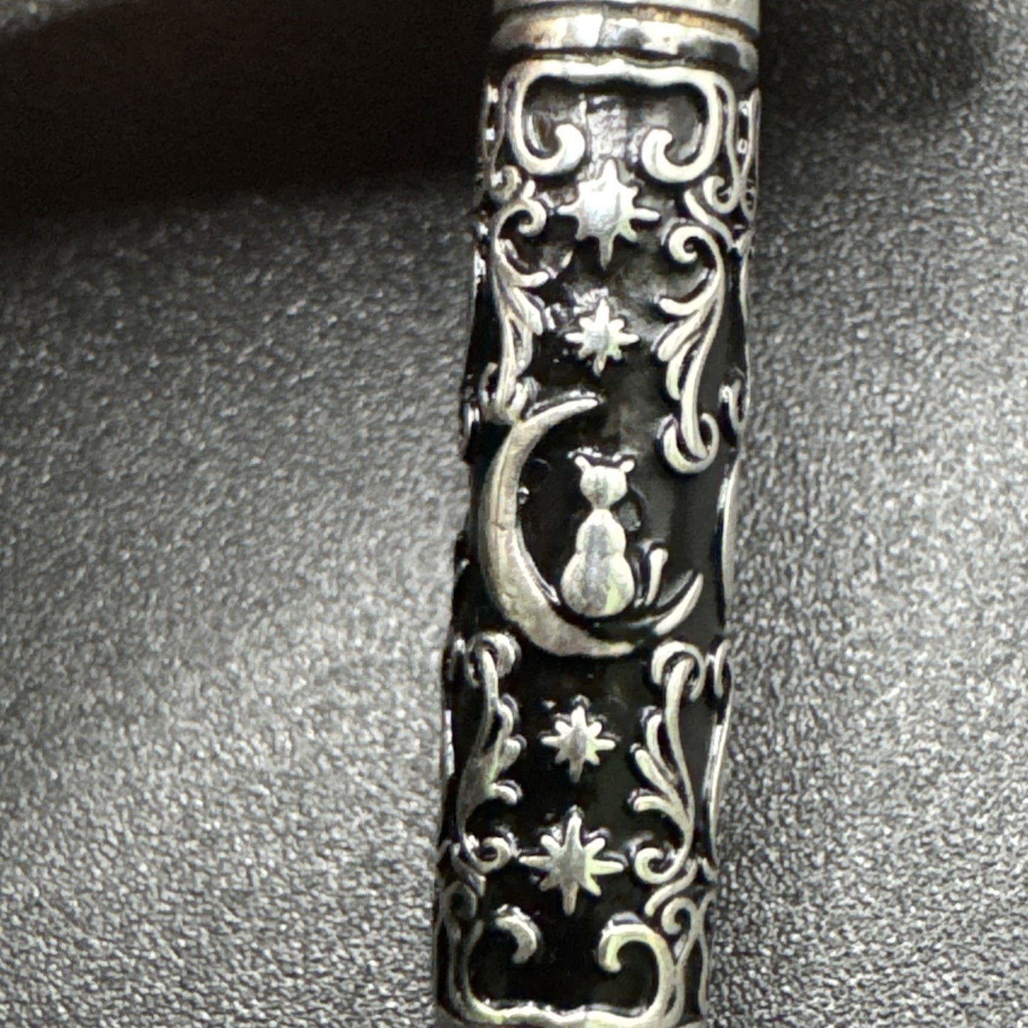 New Condition 20” Sterling Silver Feline Memorial Cat Urn Pendant Necklace 925