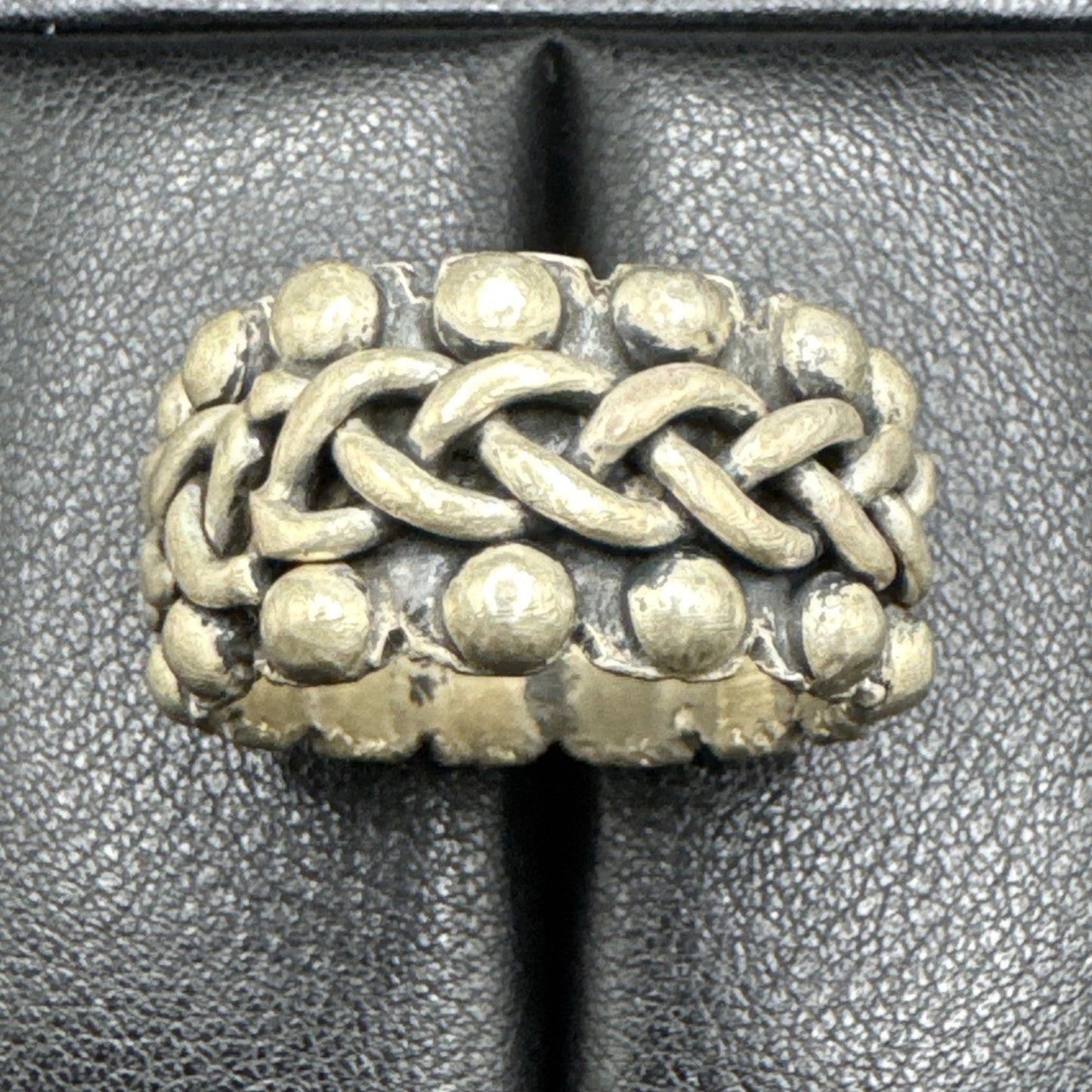 Vintage Sterling Silver 14mm Sturdy Band Ring 925 Size 12 Mexico Q28
