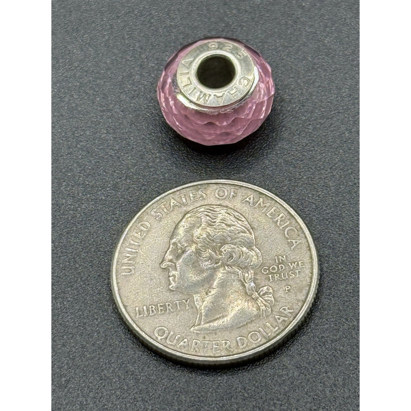 Chamilia Pink Faceted Murano Charm P20