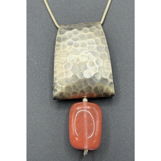 16" Silpada Sterling Silver Cherry Quartz Necklace N1188 X8