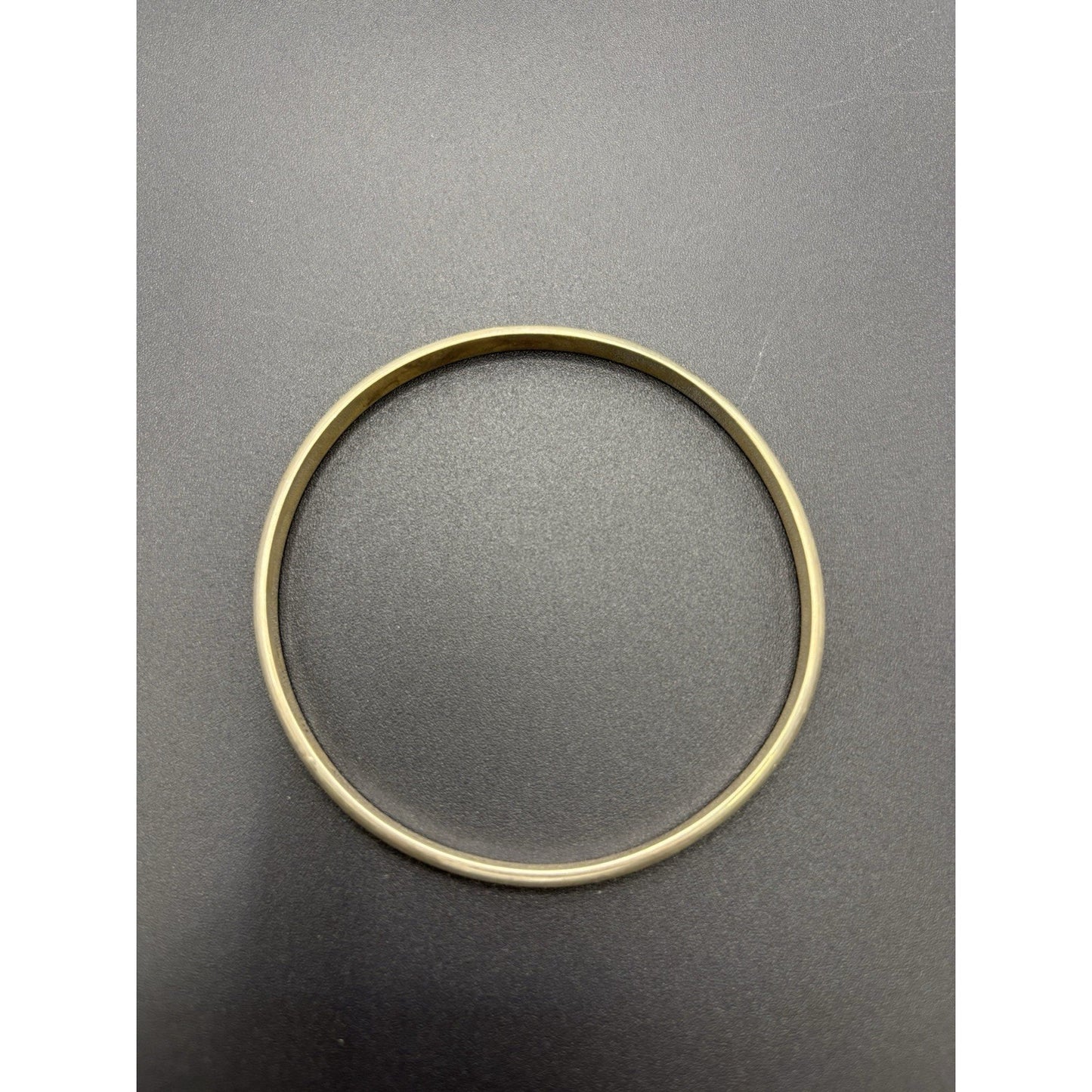 8" Sterling Silver Handwrought Bangle Bracelet 2.75" Opening 18 Grams W18