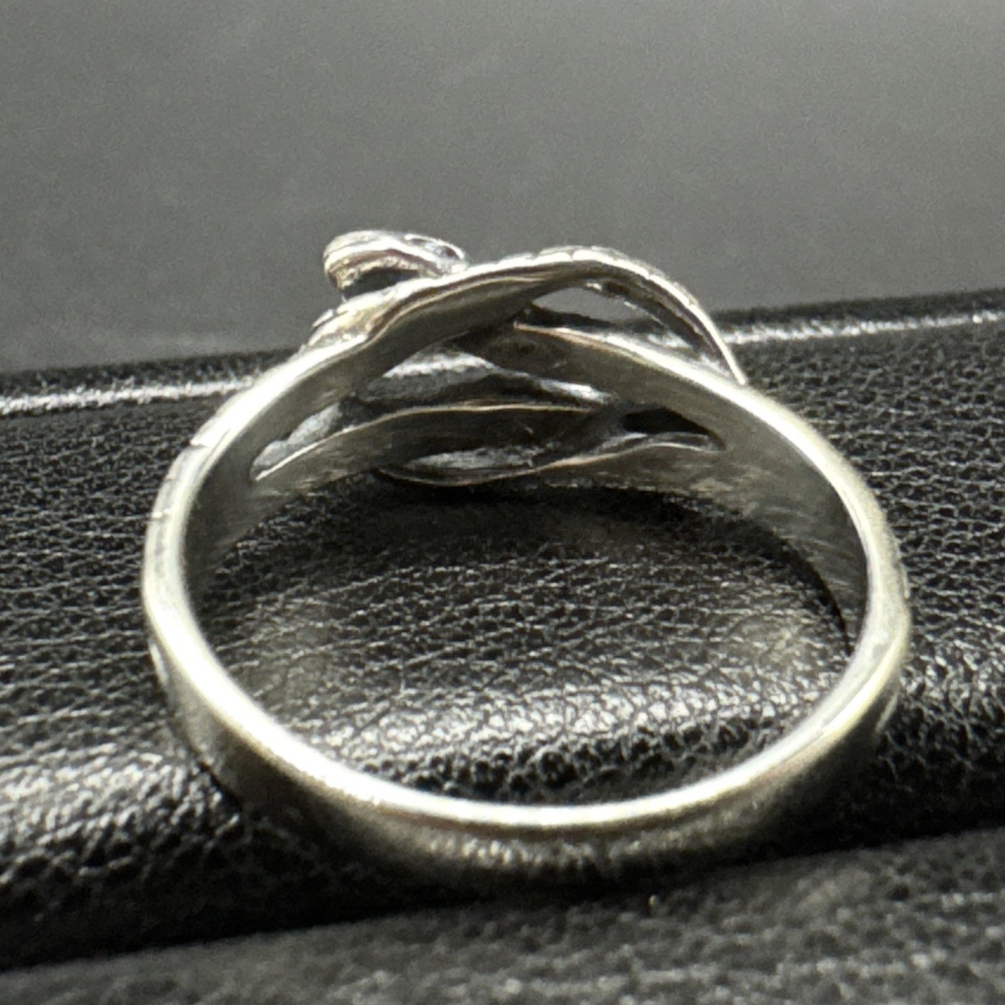 New Condition Sterling Silver Double Snake Ring 925 Size 7