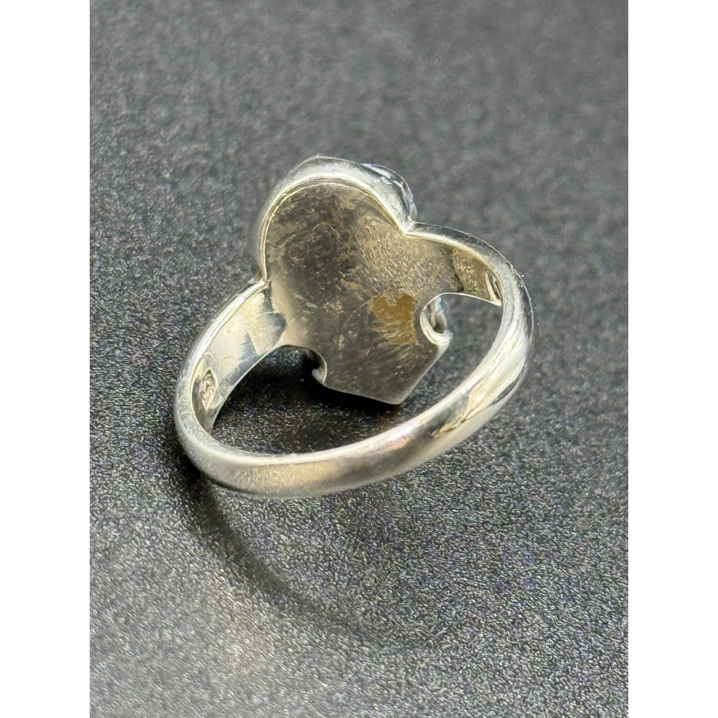 New Condition Sterling Silver Onyx Skull Ring Size 7.00