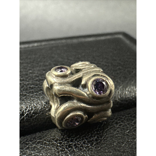 Pandora As Purple CZ Ocean Wave Charm ALE 925 R22