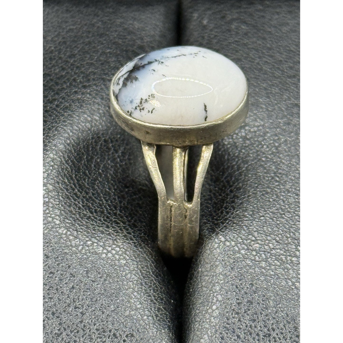 Vintage Sterling Silver Dendrite Opal Ring Size 11.50 P5