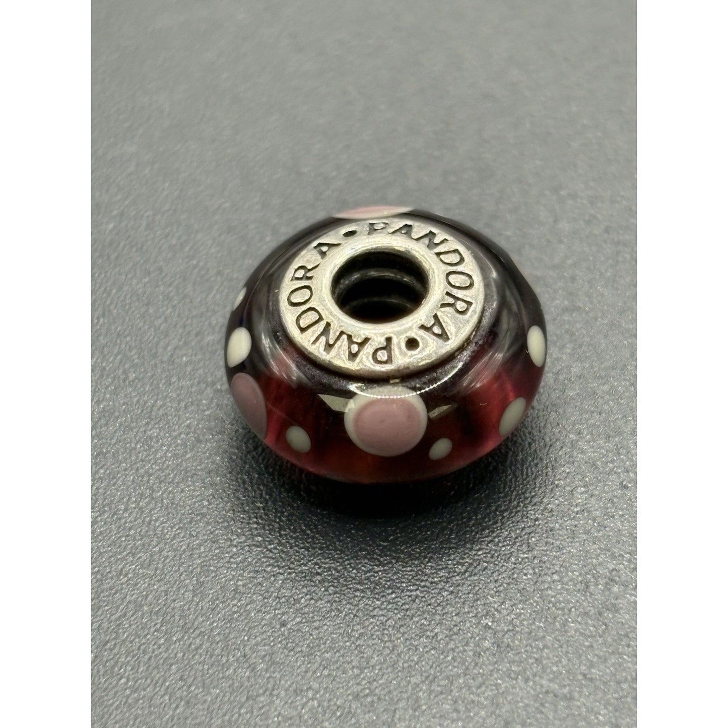 Pandora Sterling Silver Deep Purple Bubbles Charm 925 W18