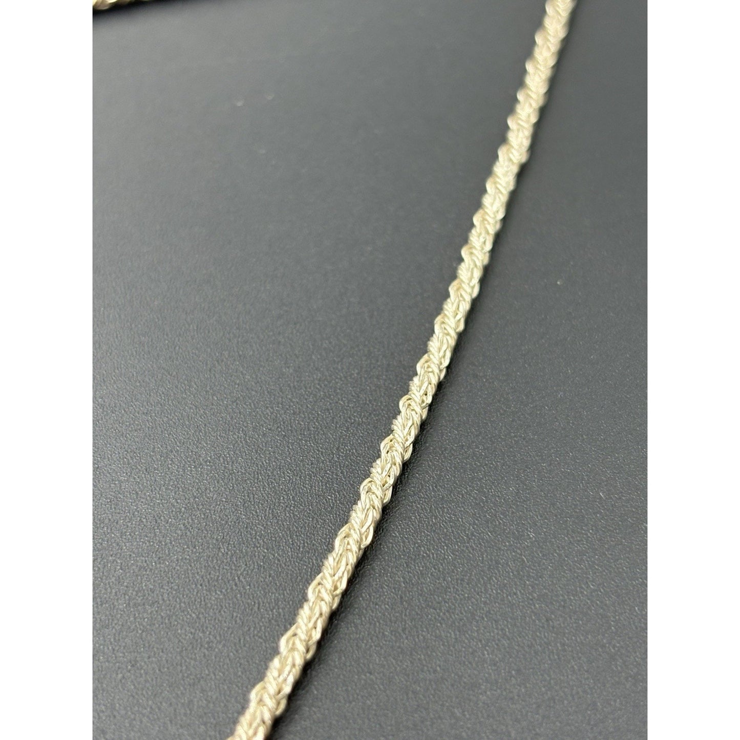 30" Sterling Silver Rope Chain 2.5MM Necklace 12 Grams 925 W18