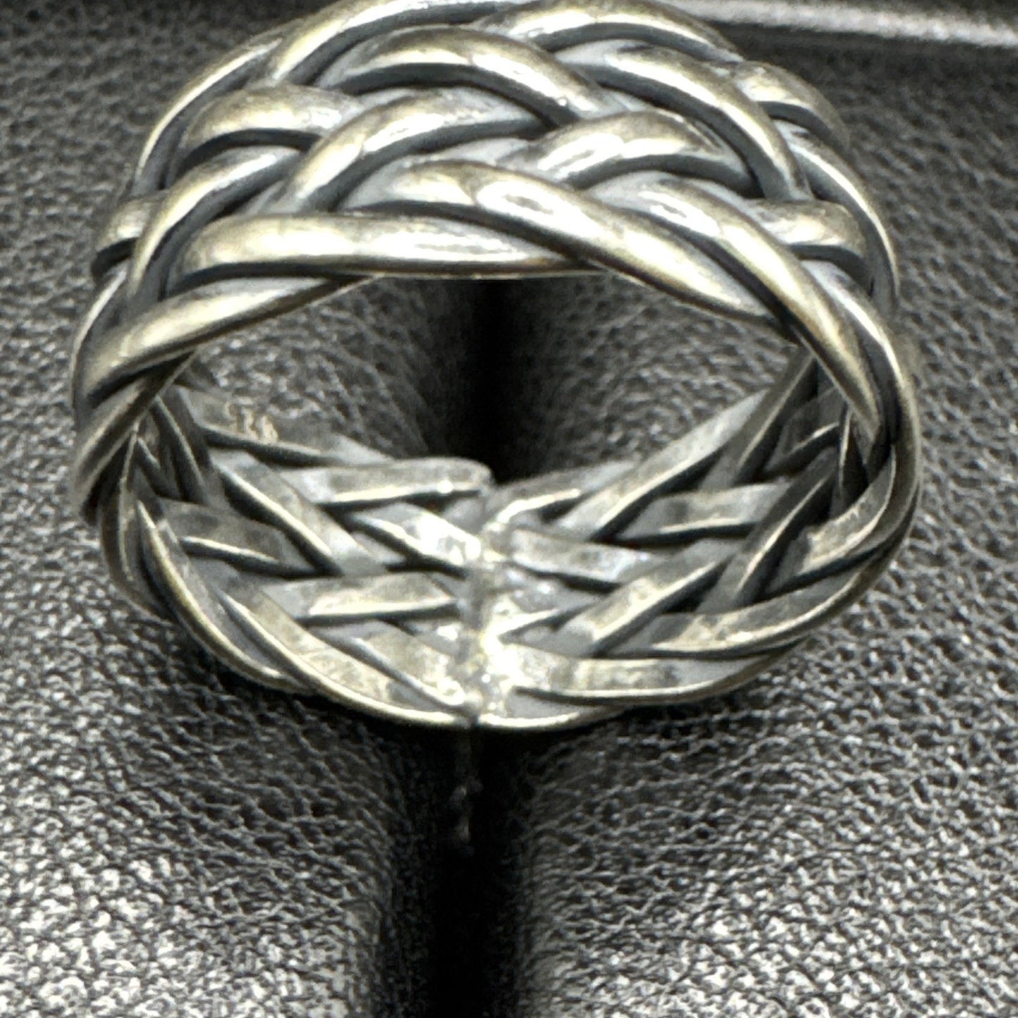 New Condition 8mm Braided Band Ring 925 Size 7