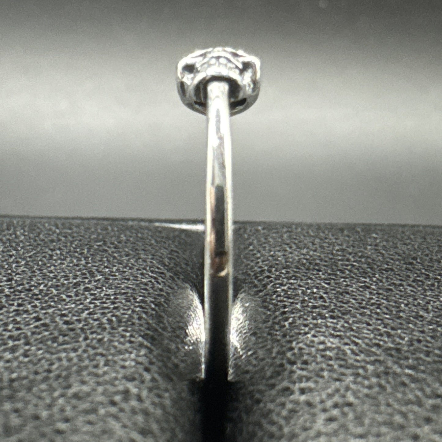 New Condition Sterling Silver Skull Ring 925 Size 7