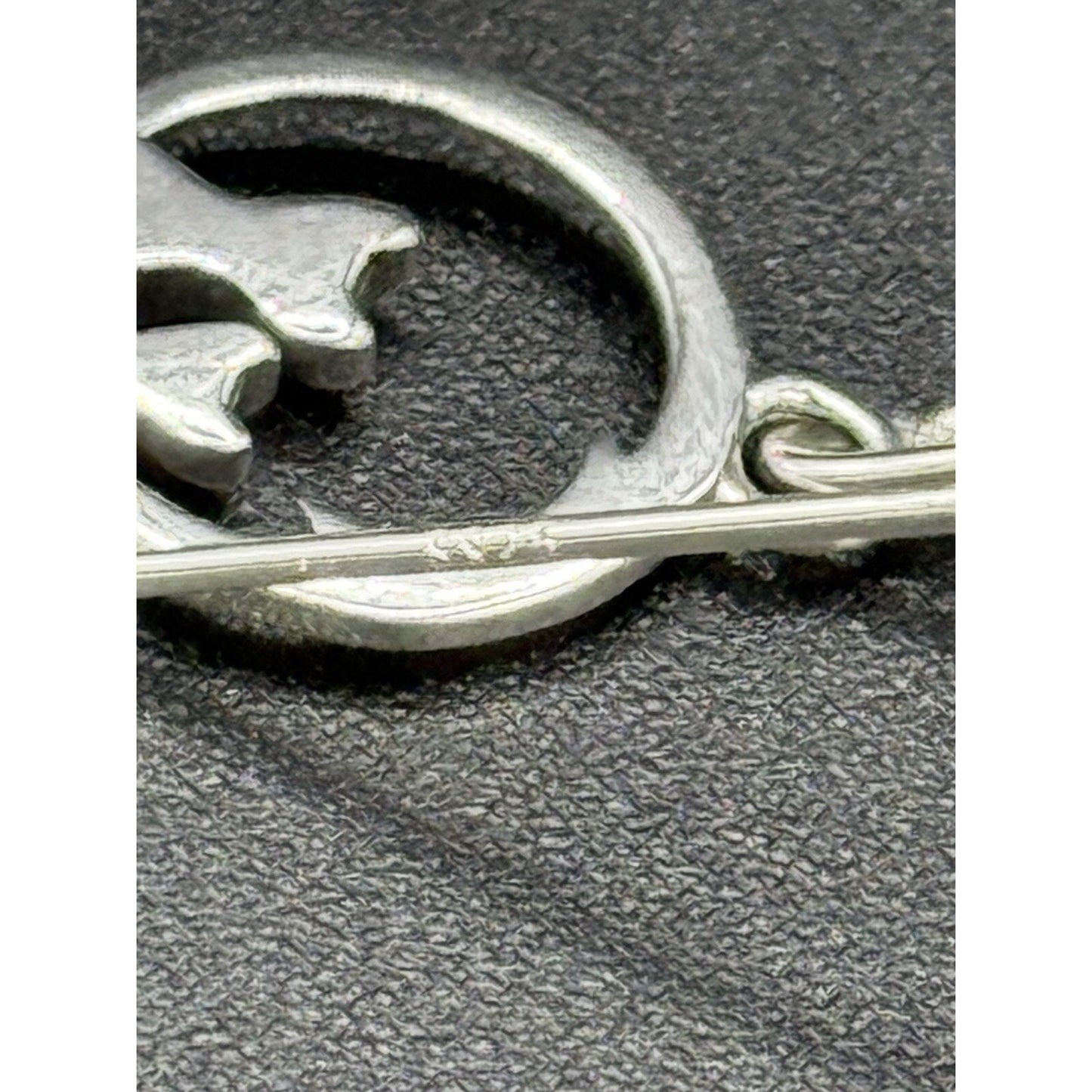 New Condition Sterling Silver Two Cats Dangle Earrings 925